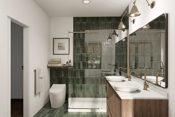 Interior - Bathroom for Farmhouse House Plan #23-2392 - 4 bed, 2.5 bath