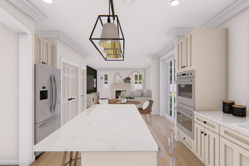 House Blueprint - Interior - Kitchen 1 for Traditional House Plan #1060-135 - 4 bed, 2.5 bath