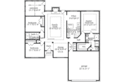 Mediterranean Style House Plan - 3 Beds 2 Baths 1862 Sq/Ft Plan #69-130 