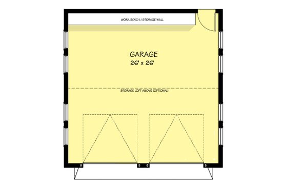Floor Plan - Main Floor for Farmhouse House Plan #888-19, 0 bath