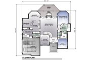 European Style House Plan - 4 Beds 3.5 Baths 4145 Sq/Ft Plan #123-110 