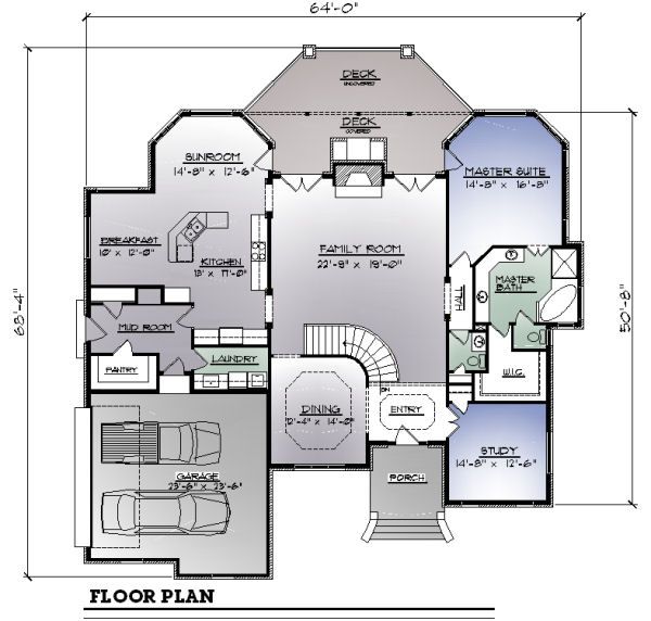 Architectural House Design - European Floor Plan - Main Floor Plan #123-110