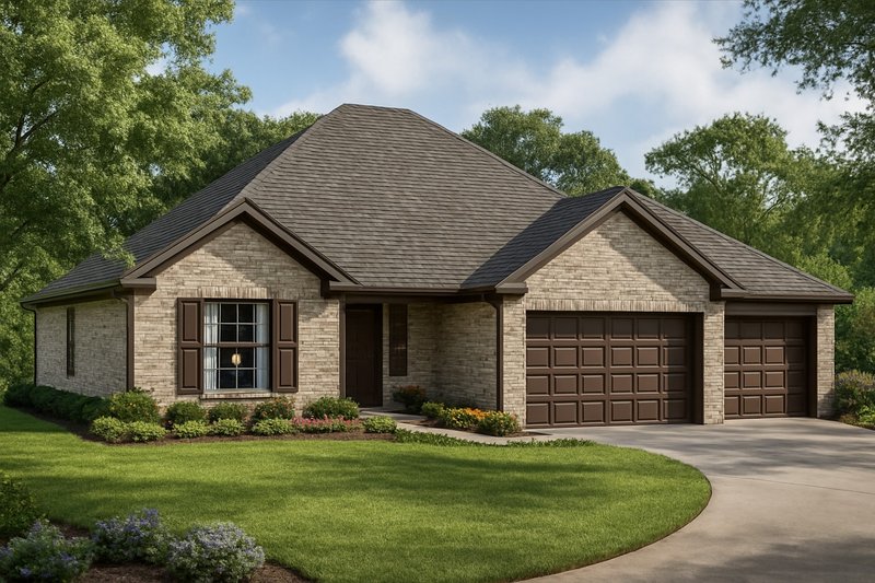 Dream House Plan - Ranch Exterior - Front Elevation Plan #17-2986