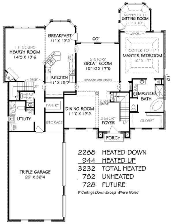 Traditional Floor Plan - Main Floor Plan #424-350