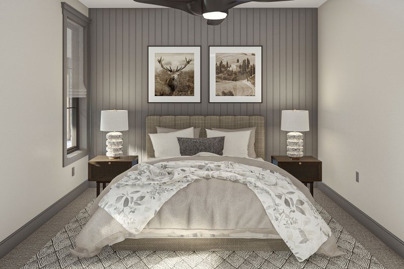 Architectural House Design - Interior - Bedroom for Barndominium House Plan #455-531 - 3 bed, 2 bath
