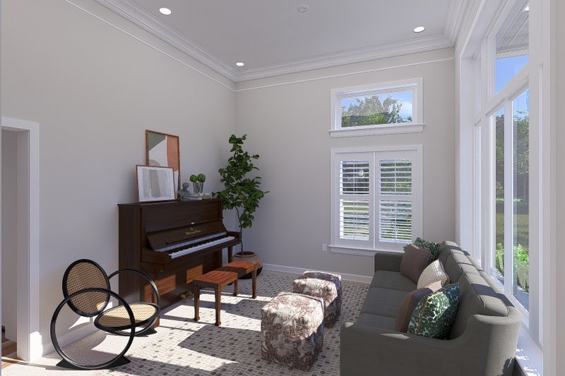 Architectural House Design - Interior - Family Room 2 for Farmhouse House Plan #1060-247 - 3 bed, 3.5 bath