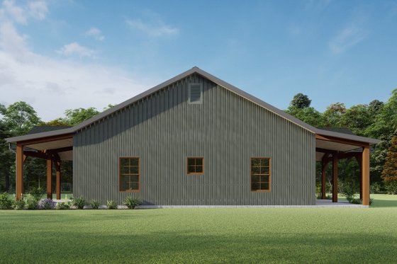 Exterior - Other Elevation 2 for Barndominium House Plan #1092-27 - 3 bed, 2.5 bath