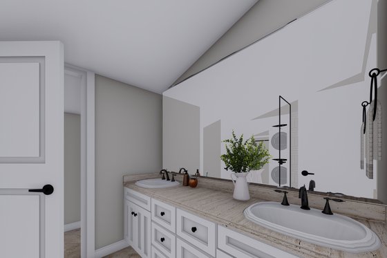 Interior - Bathroom 1 for Modern House Plan #1060-155 - 1 bed, 1.5 bath