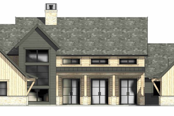 Exterior - Front Elevation 8 for Farmhouse House Plan #1096-181 - 4 bed, 4.5 bath