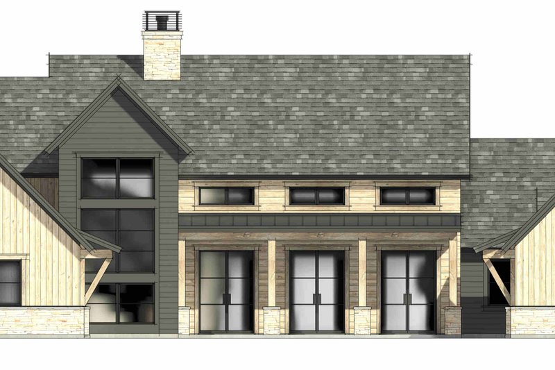 House Design - Exterior - Front Elevation 8 for Farmhouse House Plan #1096-181 - 4 bed, 4.5 bath