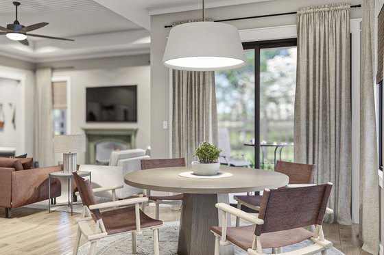 Interior - Dining Room 1 for Southern House Plan #455-546 - 3 bed, 2 bath