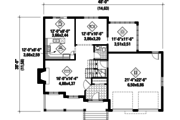 Traditional Style House Plan - 3 Beds 2 Baths 2362 Sq/Ft Plan #25-4496 