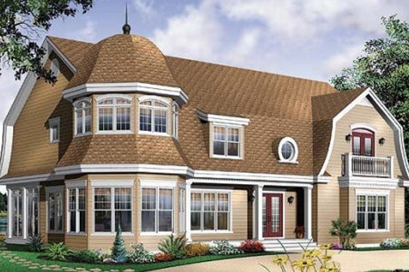 Dream House Plan - Traditional Exterior - Front Elevation Plan #23-584