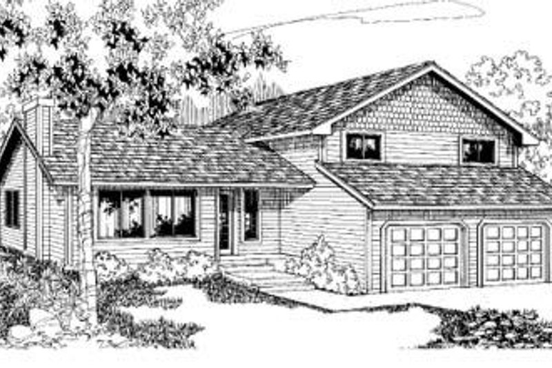 Traditional Style House Plan - 3 Beds 2.5 Baths 1728 Sq/Ft Plan #60-343