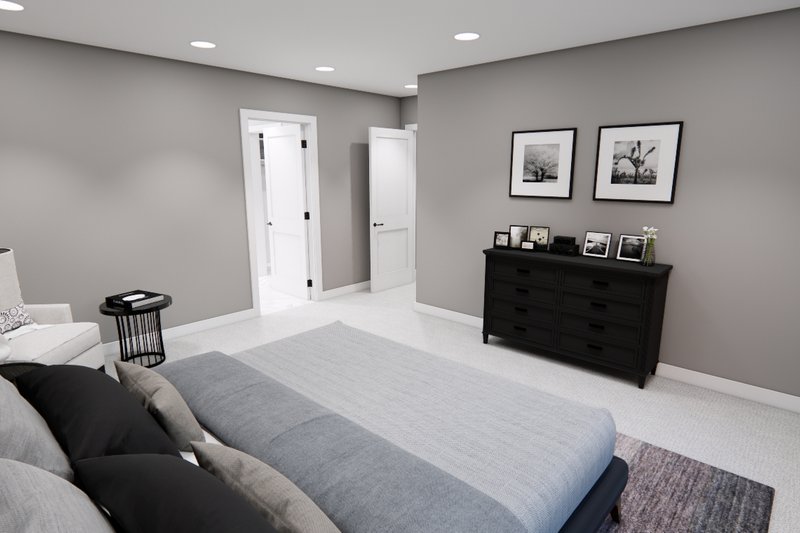 Architectural House Design - Interior - Master Bedroom 1 for Bungalow House Plan #51-1367 - 4 bed, 3.5 bath