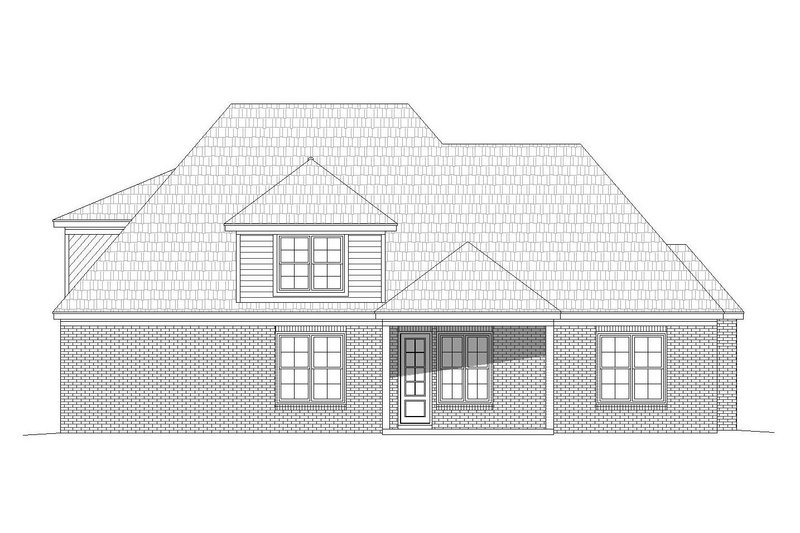 Dream House Plan - Exterior - Rear Elevation for European House Plan #932-30 - 4 bed, 3 bath