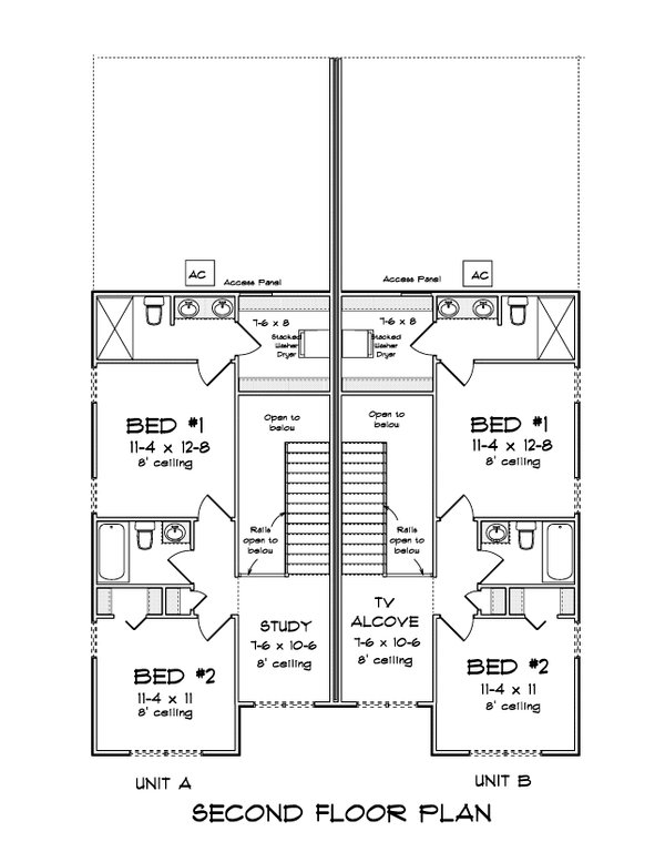 House Blueprint - Cottage Floor Plan - Upper Floor Plan #513-2295