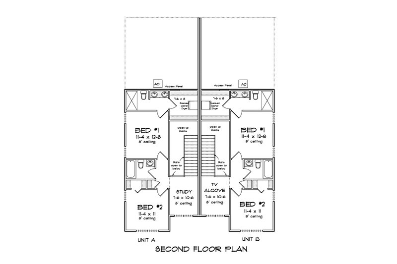 Architectural House Design - Floor Plan - Upper Floor for Cottage House Plan #513-2295 - 6 bed, 6 bath
