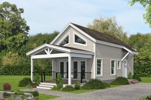 Contemporary Exterior - Front Elevation Plan #932-1126