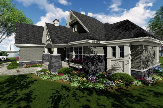 Exterior - Other Elevation for Craftsman House Plan #51-552 - 3 bed, 2.5 bath