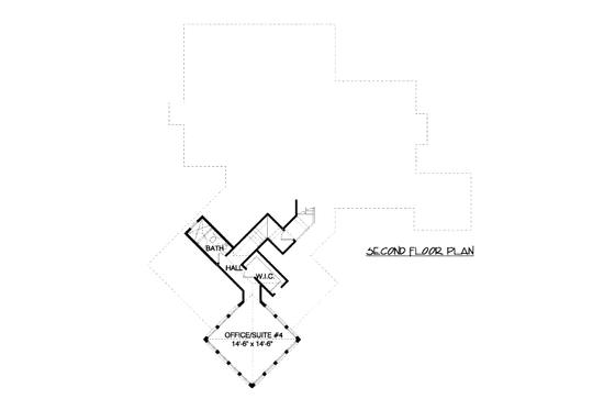 Floor Plan - Upper Floor for Craftsman House Plan #413-861 - 4 bed, 4.5 bath