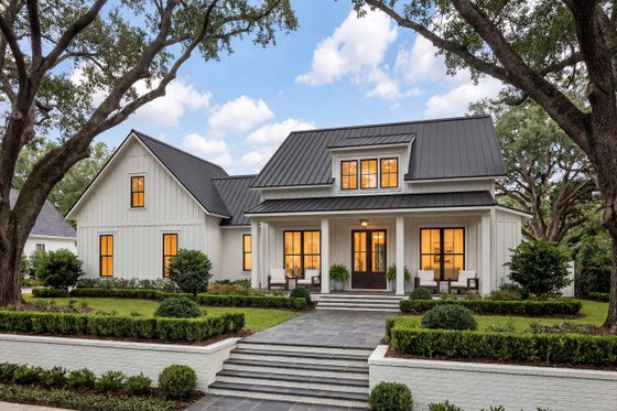 Exterior - Front Elevation 3 for Farmhouse House Plan #430-256 - 2 bed, 2 bath