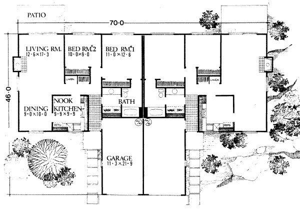 Modern Floor Plan - Main Floor Plan #303-219