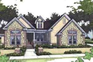 Southern Exterior - Front Elevation Plan #120-154