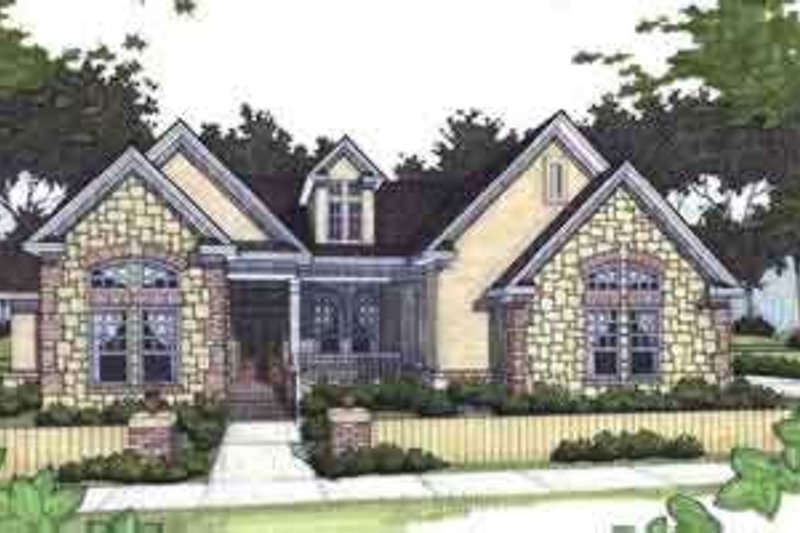 Home Plan - Southern Exterior - Front Elevation Plan #120-154