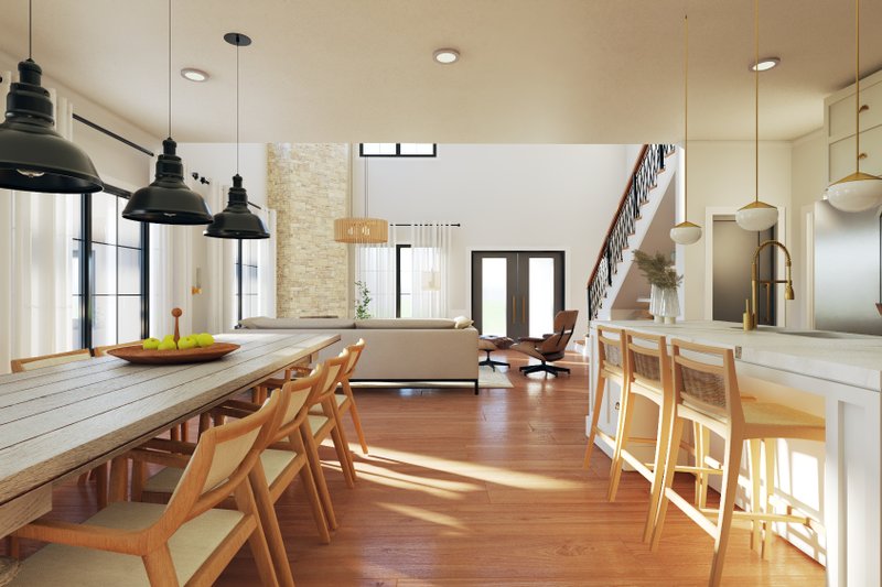 House Plan Design - Interior - Dining Room 1 for Barndominium House Plan #1064-313 - 5 bed, 3 bath