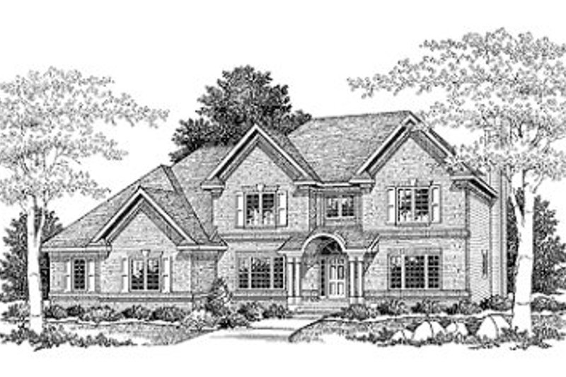 Dream House Plan - European Exterior - Front Elevation Plan #70-501