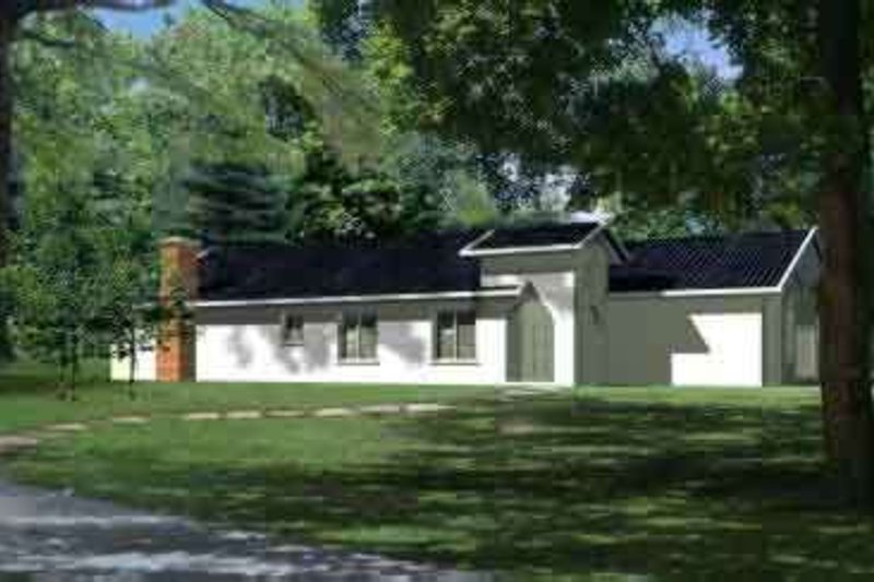 House Design - Adobe / Southwestern Exterior - Front Elevation Plan #1-784