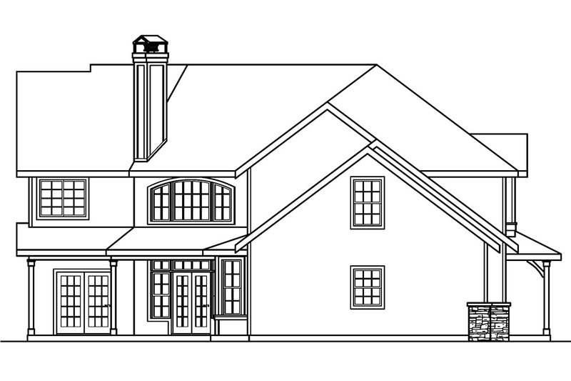 Home Plan - Exterior - Other Elevation for Craftsman House Plan #124-507 - 4 bed, 3.5 bath