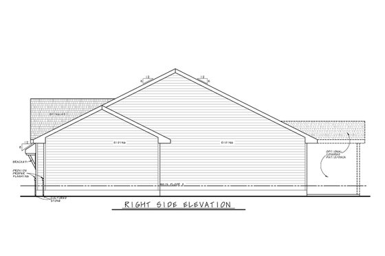 Exterior - Other Elevation 1 for Modern House Plan #20-2475 - 3 bed, 2 bath