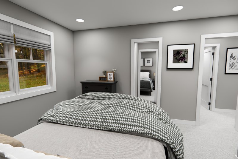 Architectural House Design - Interior - Bedroom 1 for Craftsman House Plan #51-1472 - 3 bed, 2.5 bath