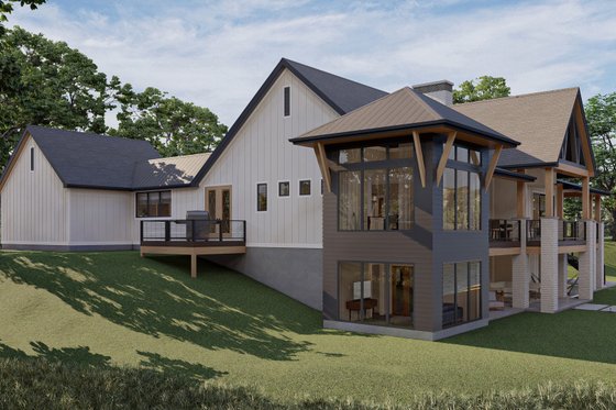 Exterior - Other Elevation 7 for Cottage House Plan #455-811 - 1 bed, 1.5 bath