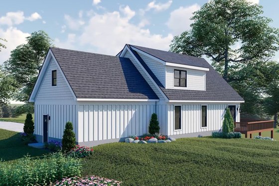 Exterior - Rear Elevation for Country House Plan #932-619 - 4 bed, 3.5 bath