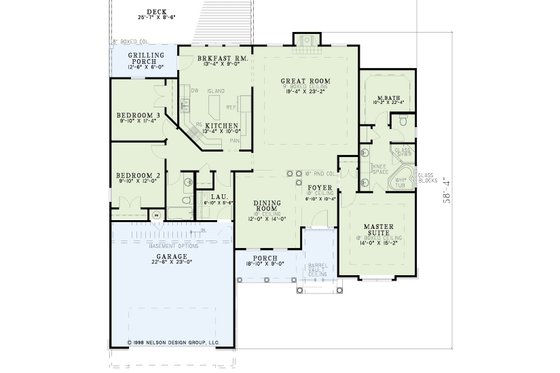Exterior - Front Elevation 4 for European House Plan #17-1025 - 3 bed, 2 bath