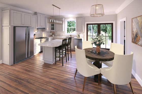 Interior - Kitchen 2 for Farmhouse House Plan #44-227 - 3 bed, 2 bath