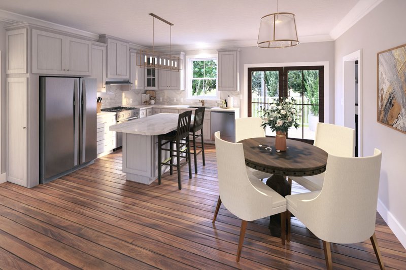Home Plan - Interior - Kitchen 2 for Farmhouse House Plan #44-227 - 3 bed, 2 bath
