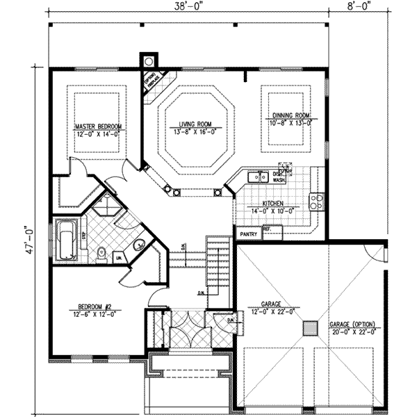 European Floor Plan - Main Floor Plan #138-101