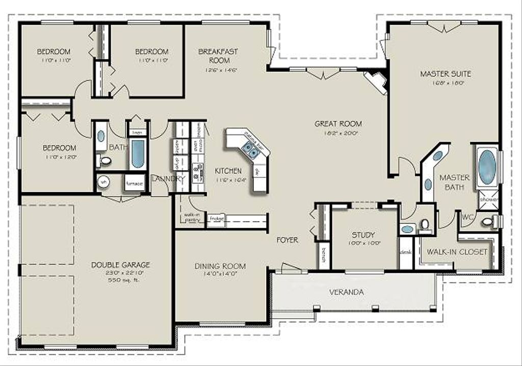 Country Style House Plan 4 Beds 3 Baths 2563 Sq Ft Plan Country Style House Plan 4 Beds 3 Baths 2563 Sq Ft Plan