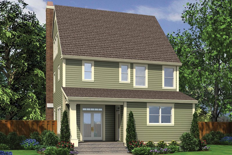 Home Plan - Exterior - Rear Elevation for Traditional House Plan #48-966 - 3 bed, 3.5 bath