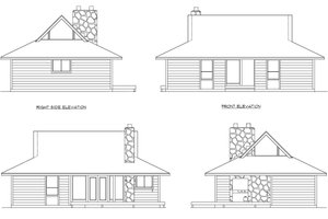 Exterior - Other Elevation for Cabin House Plan #116-106 - 2 bed, 1 bath