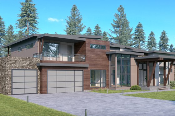 Exterior - Other Elevation for Contemporary House Plan #1066-159 - 5 bed, 5.5 bath