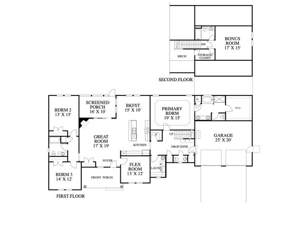 Home Plan - Traditional Floor Plan - Main Floor Plan #1053-96