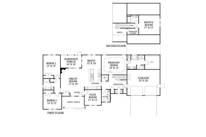 House Blueprint - Floor Plan - Main Floor for Traditional House Plan #1053-96 - 3 bed, 3 bath