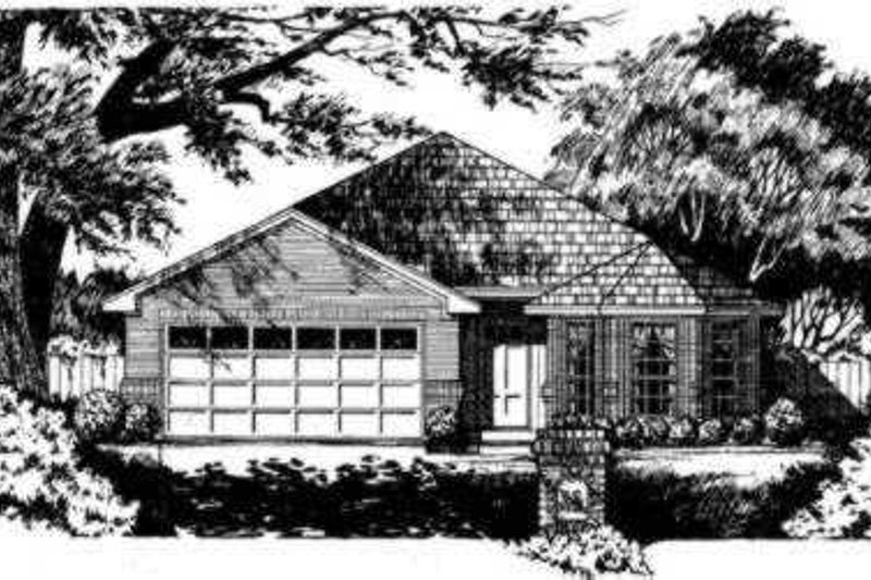 Traditional Style House Plan - 3 Beds 2 Baths 1395 Sq/Ft Plan #40-262