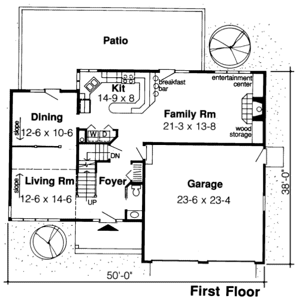 Traditional Floor Plan - Main Floor Plan #312-247