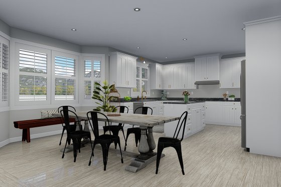 Interior - Dining Room for Farmhouse House Plan #1060-47 - 3 bed, 2.5 bath